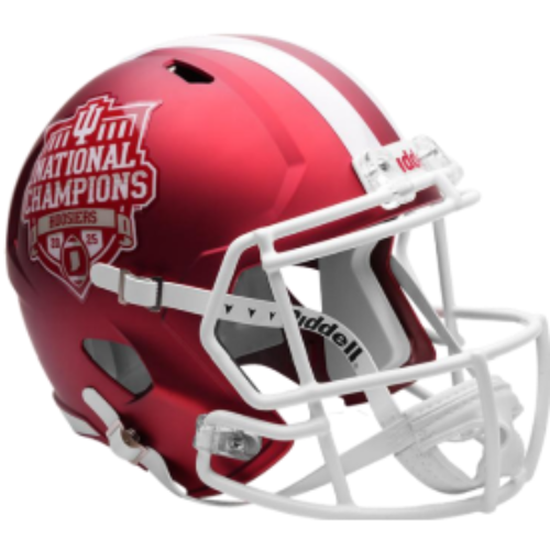 Indiana Hoosiers 2025 CFP National Champions Full Size Authentic Speed Helmet- NCAA