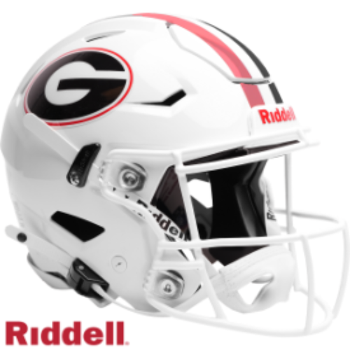 Georgia Bulldogs Full Size Authentic SpeedFlex Football Helmet White - NCAA