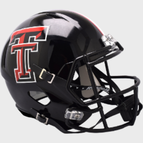 Texas Tech Red Raiders Full Size Speed Replica Football Helmet 2024 N