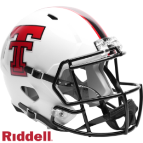Texas Tech Red Raiders Full Size Speed Replica Football Helmet 2026 White - NCAA