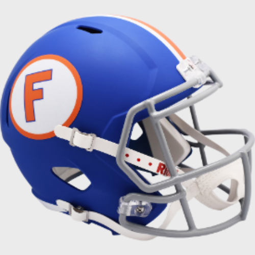Florida Gators Full Size Speed Replica Football Helmet Matte Blue Throwback - NCAA