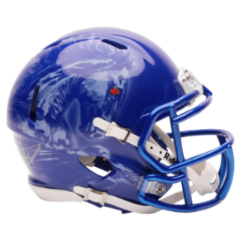 Boise State Broncos NCAA Mini Speed Football Helmet AIRBRUSHED - NCAA.