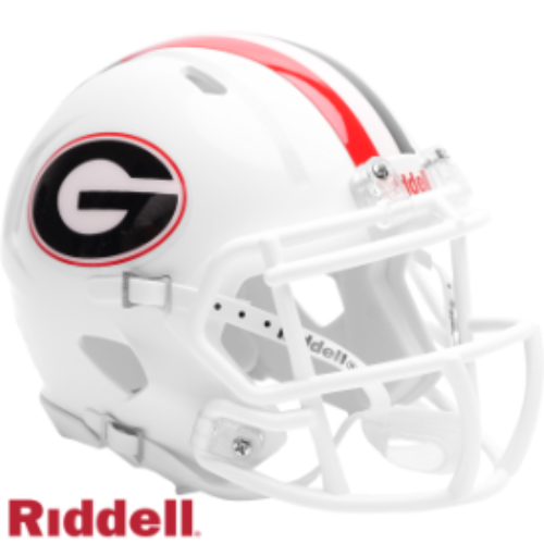 Georgia Bulldogs NCAA Mini Speed Football Helmet White- NCAA