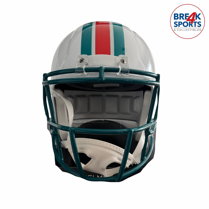 Miami Dolphins Full Size 1980 to 1996 Speed Replica Throwback Helmet - NFL