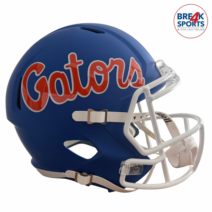 Florida Gators Full Size Speed Replica Football Helmet Matte Blue - NCAA