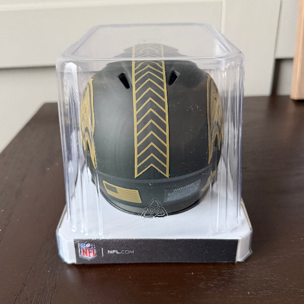 Baltimore Ravens SALUTE TO SERVICE 4 Mini Speed Football Helmet NFL