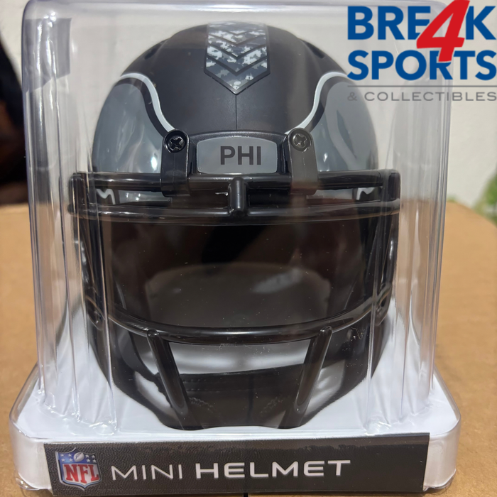 Philadelphia Eagles NFL Mini Speed Football Helmet SALUTE TO SERVICE 5