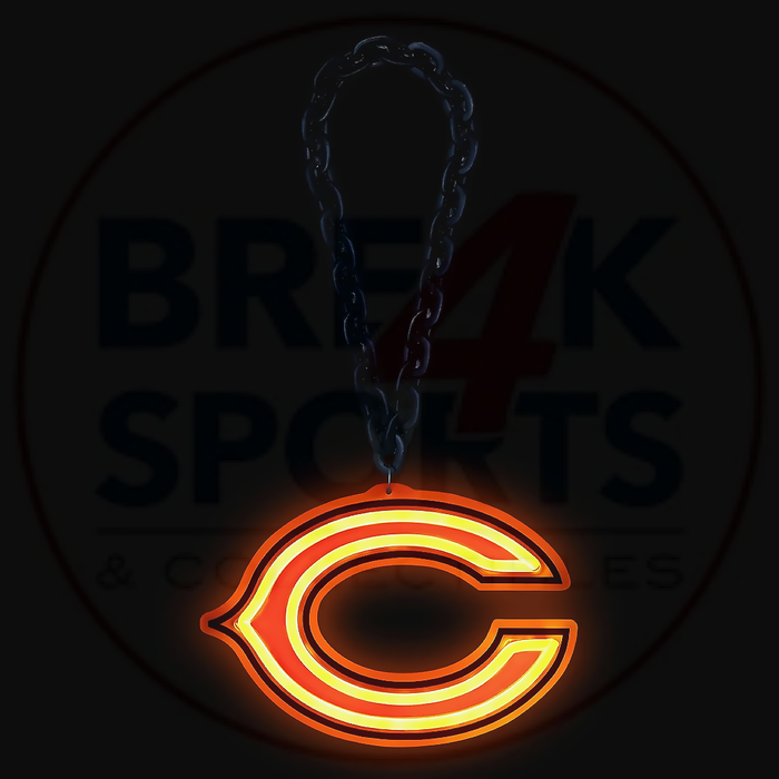 Chicago Bears 10" Neon Light Up Big Logo Fan Chain