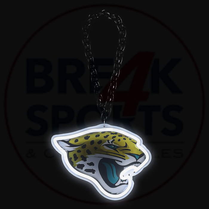 Jacksonville Jaguars 10" Neon Light Up Big Logo Fan Chain