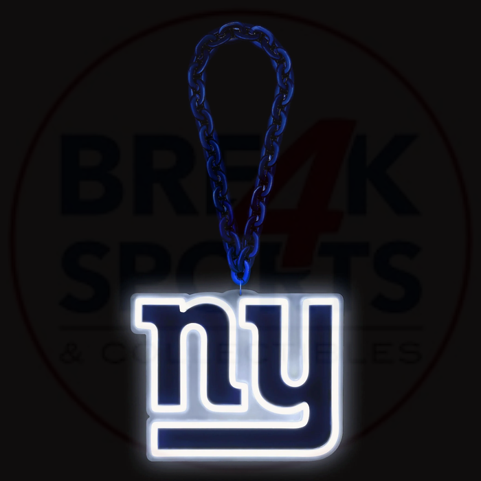 New York Giants 10" Neon Light Up Big Logo Fan Chain