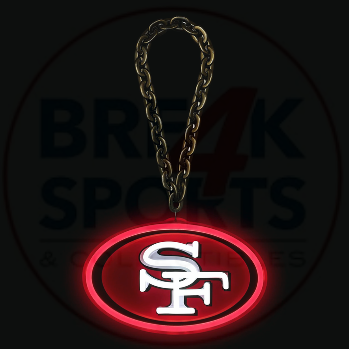 San Francisco 49ers 10" Neon Light Up Big Logo Fan Chain