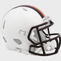 Cleveland Browns NFL Mini Speed Football Helmet 2023 White Out