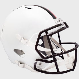 Cleveland Browns Full Size Speed Replica Football Helmet 2023 White Out - NFL