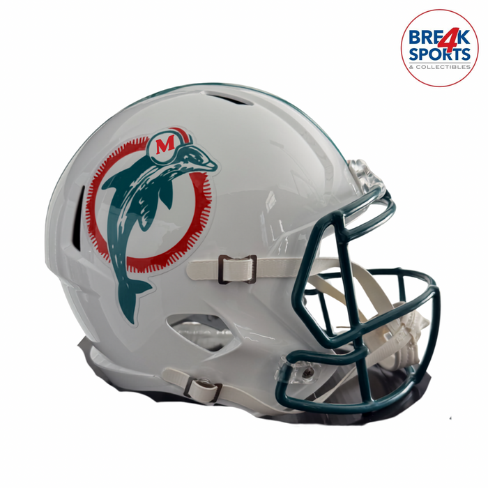 Miami Dolphins Full Size 1980 to 1996 Speed Replica Throwback Helmet - NFL