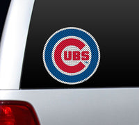 Chicago Cubs Window Film 12 Inch Die Cut