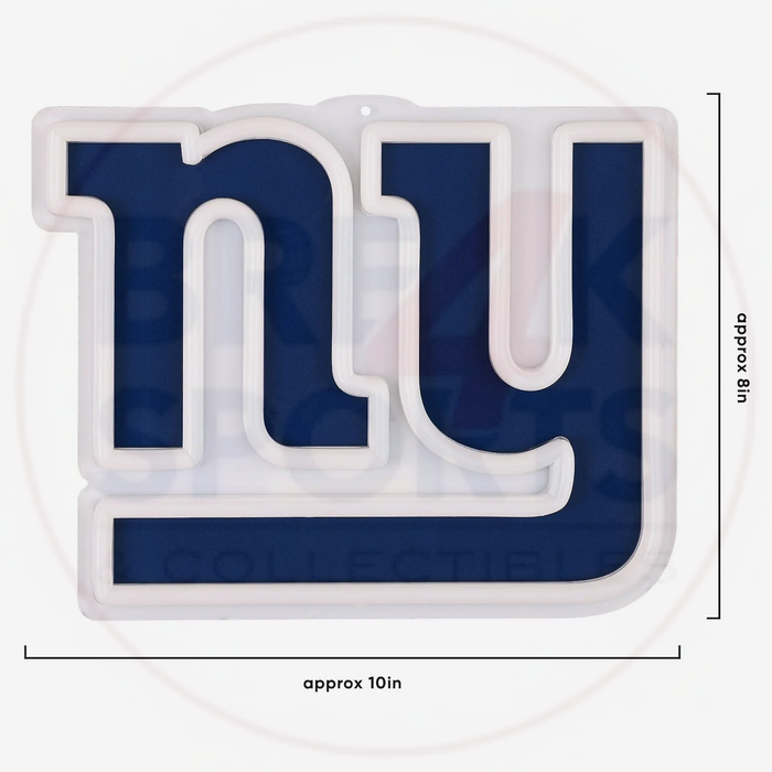 New York Giants 10" Neon Light Up Big Logo Fan Chain