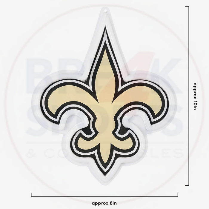 New Orleans Saints 10" Neon Light Up Big Logo Fan Chain