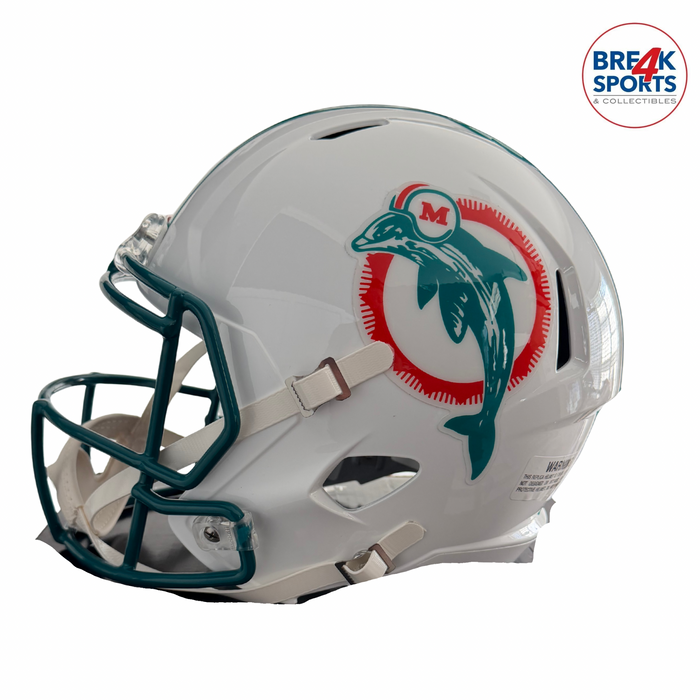 Miami Dolphins Full Size 1980 to 1996 Speed Replica Throwback Helmet - NFL