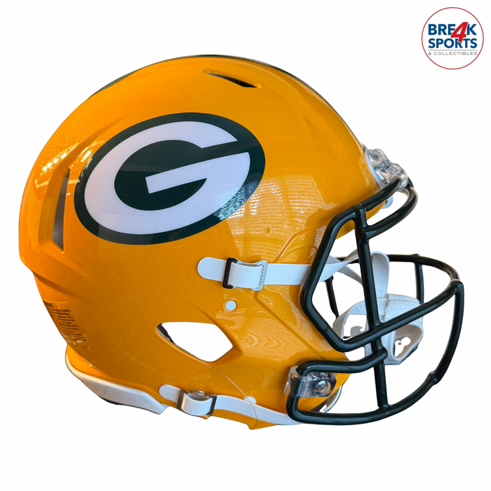 Green Bay Packers Full Size Authentic Revolution Speed Football Helmet - NFL