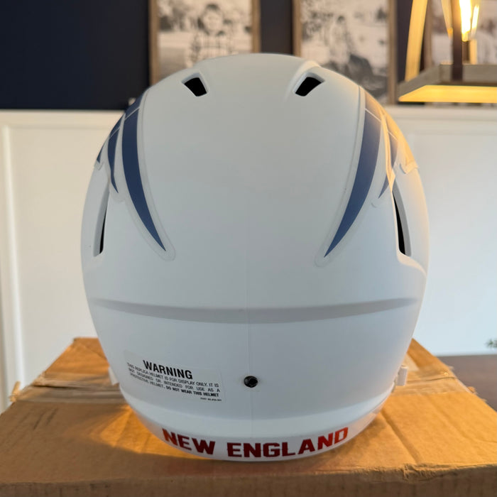 New England Patriots Full Size Speed Replica Football Helmet 2025 Rivalries - NFL