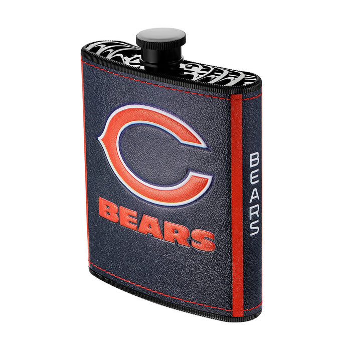 Chicago Bears 7 oz Plastic Hip Flask with Logo Wrap