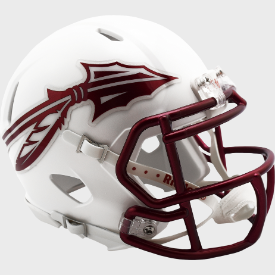 Florida State Seminoles NCAA Mini Speed Football Helmet White 2023 - NCAA