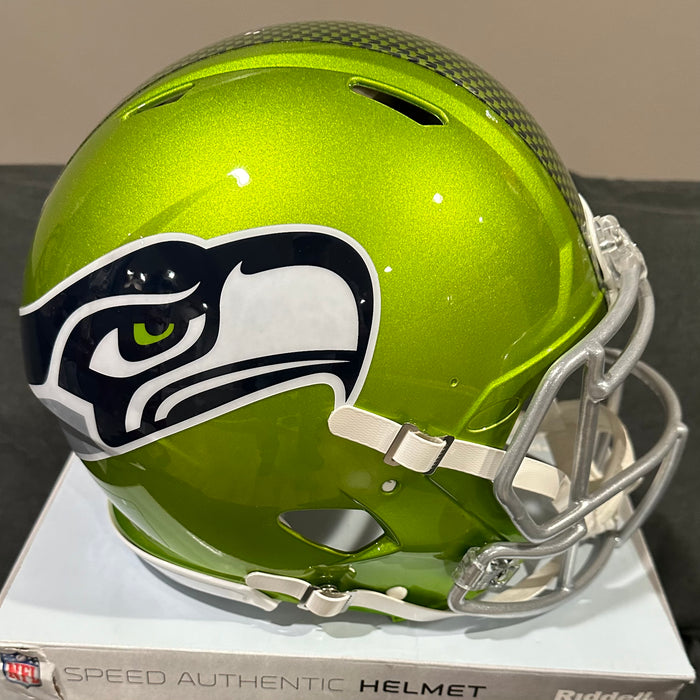 Seattle Seahawks Full Size Authentic Revolution Speed Football Helmet FLASH - NFL
