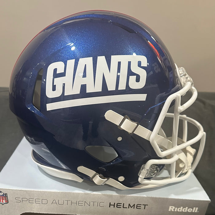 New York Giants Full Size Authentic Speed Football Helmet Color Rush - NFL