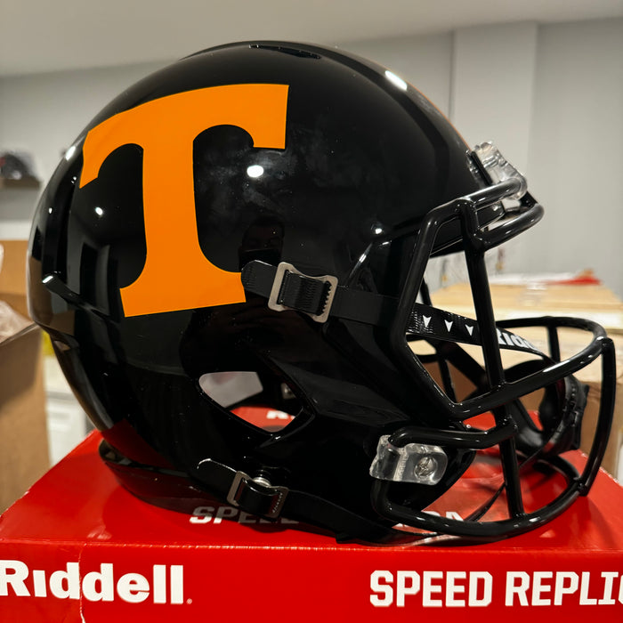 Tennessee Volunteers Full Size Speed Replica Football Helmet Dark Mode Black - NCAA