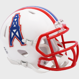 Houston Oilers 1981 to 1998 Riddell Mini Speed Throwback Helmet - NFL