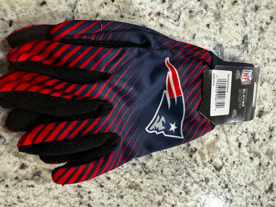 New England Patriots Two Tone Adult Size Gloves