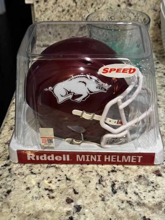 Arkansas Razorbacks NCAA Mini Speed Football Helmet- NCAA