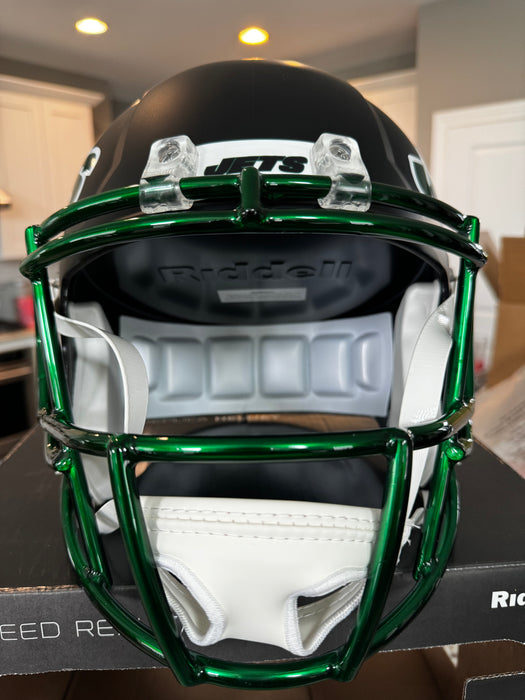 New York Jets Full Size Speed Replica Football Helmet 2022 Alternate On-Field - NFL