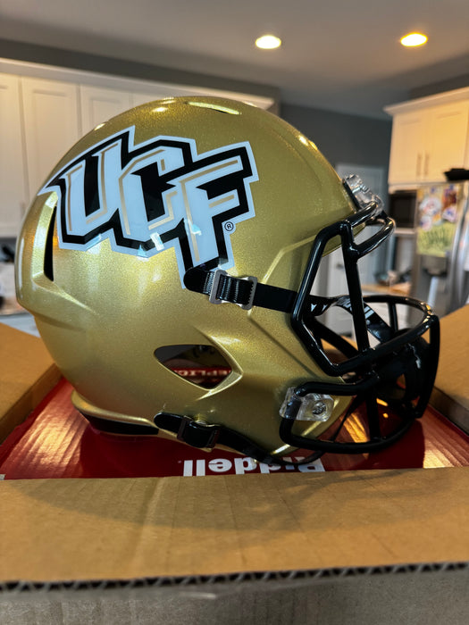 Central Florida Golden Knights Full Size Speed Replica Football Helmet UCF Gold NCAA