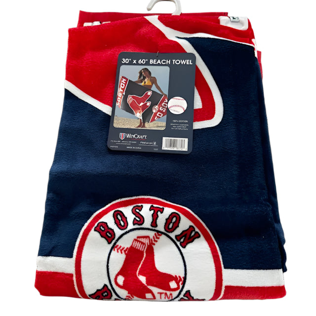 Boston Red Sox Towel 30x60 Beach Style