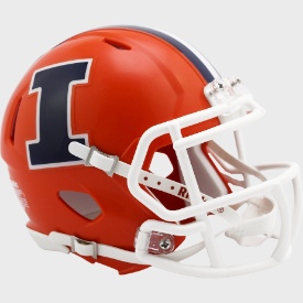 Illinois Fighting Illini NCAA Mini Speed Football Helmet Orange - NCAA