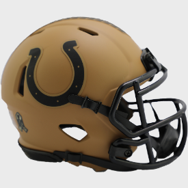 Indianapolis Colts NFL Mini Speed Football Helmet 2023 SALUTE TO SERVICE 2