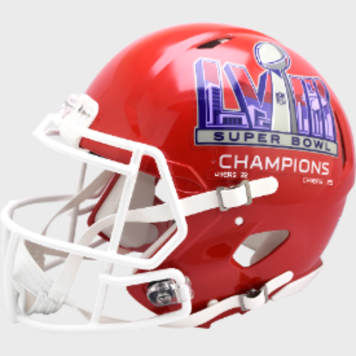 Kansas City Chiefs Full Size Authentic Speed Football Helmet SUPER BOWL 58 CHAMPIONS - NFL