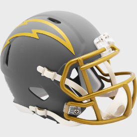 Los Angeles Chargers NFL Mini Speed Football Helmet SLATE