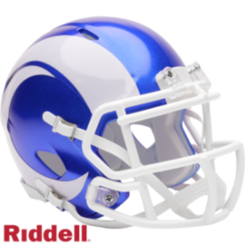 Los Angeles Rams NFL Mini Speed Football Helmet 2026 Alternate On-Field