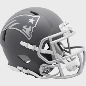 New England Patriots NFL Mini Speed Football Helmet SLATE NFL