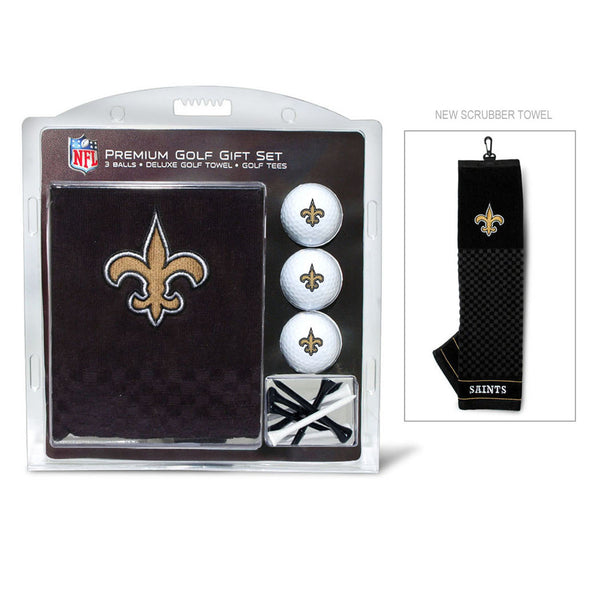 New Orleans Saints Golf Gift Set with Embroidered Towel