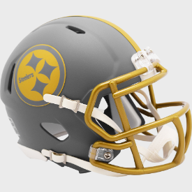 Pittsburgh Steelers NFL Mini Speed Football Helmet SLATE NFL
