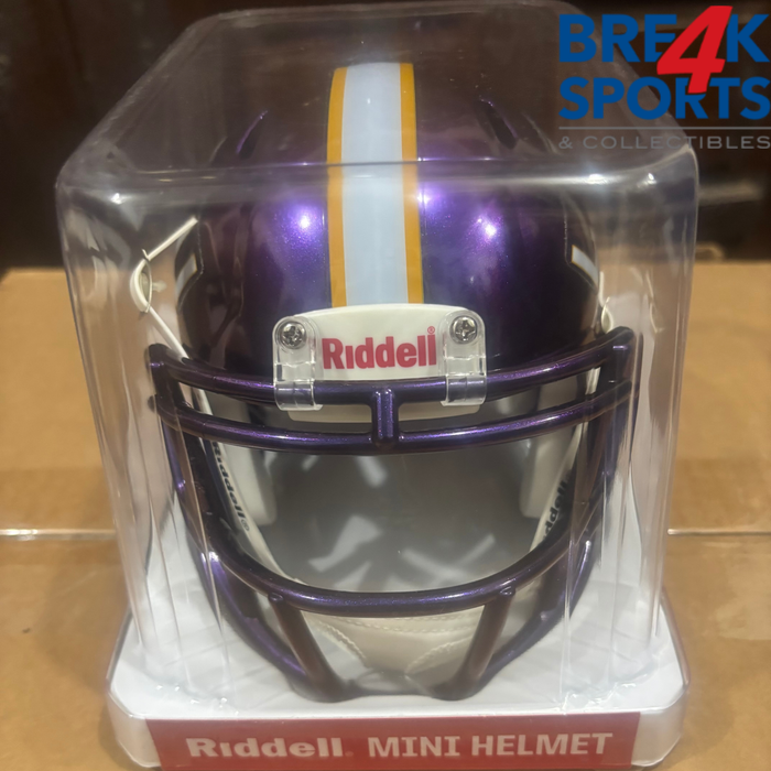 LSU Tigers NCAA Riddell Mini Speed Football Helmet Purple- NCAA