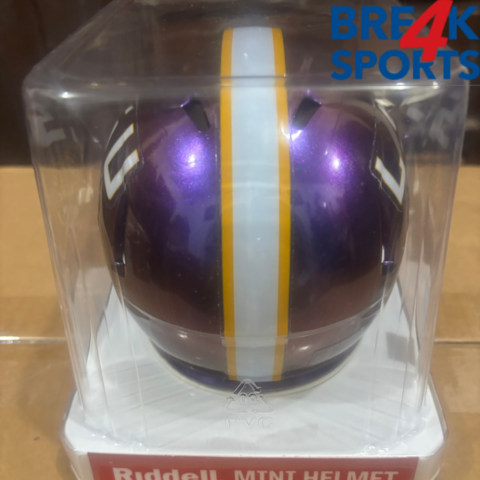 LSU Tigers NCAA Riddell Mini Speed Football Helmet Purple- NCAA