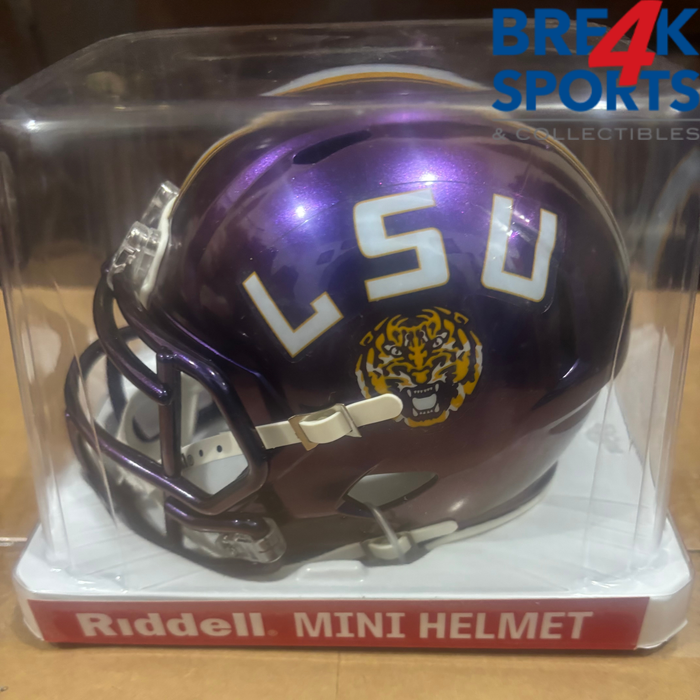 LSU Tigers NCAA Riddell Mini Speed Football Helmet Purple- NCAA