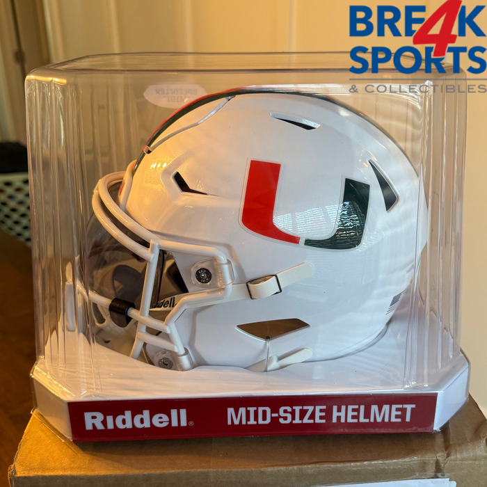 Miami Hurricanes NCAA Riddell Mid Size SpeedFlex Helmet NEW NCAA