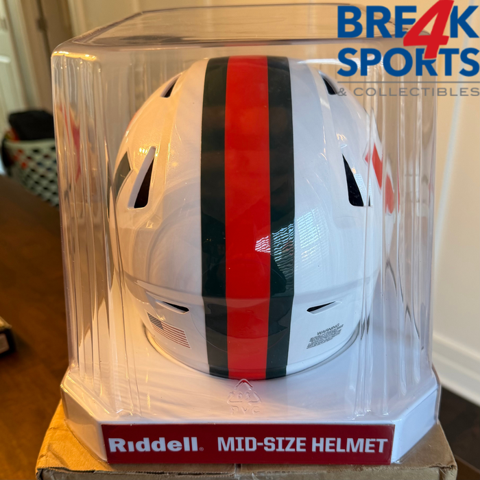 Miami Hurricanes NCAA Riddell Mid Size SpeedFlex Helmet NEW NCAA