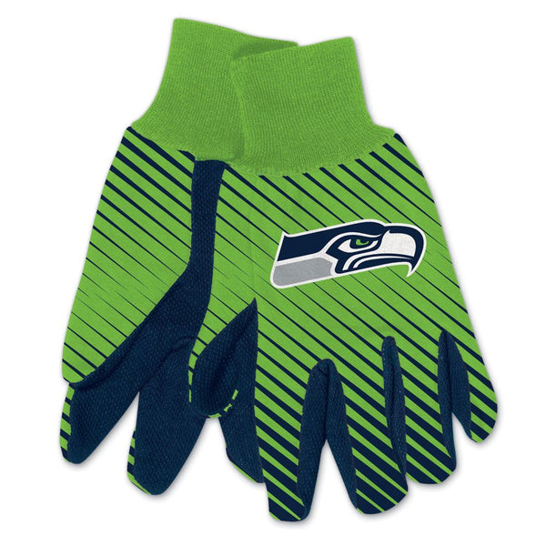 Seattle Seahawks Gloves Two Tone Style Adult Size