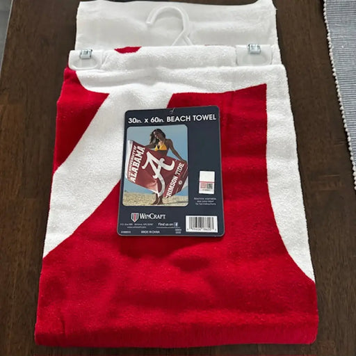 Alabama Crimson Tide Towel 30x60 Beach Style Beach Towel